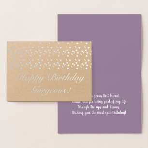 Carte Dorée Anniversaire géométrique Confetti minimaliste