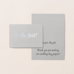 Carte Dorée Au meilleur homme   MERCI