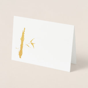 Carte Dorée Bambou doré