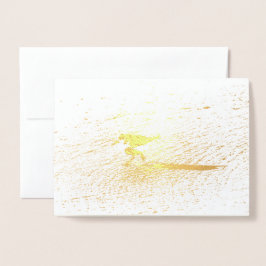 Carte Dorée Beau Petit Bécasseau