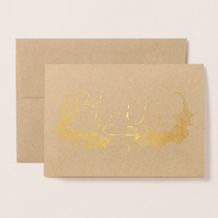 Carte Dorée Bienheureux Yule