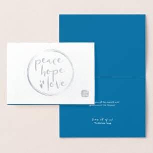 Carte Dorée Blue Peace hope love Business logo