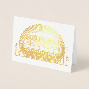 Carte Dorée Bonjour, Bonjour Nouvelle Maison Félicitations