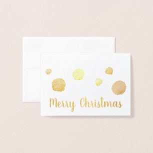 Carte Dorée Boules de Fil de Vacances artisanat