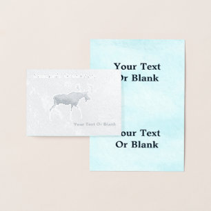 Carte Dorée Bull Moose - Bonnes Fêtes
