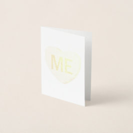Carte Dorée Candy Heart - MOI