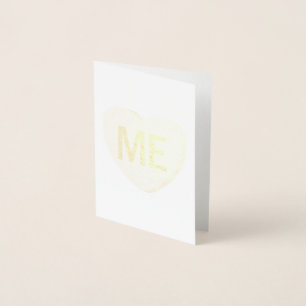 Carte Dorée Candy Heart - MOI