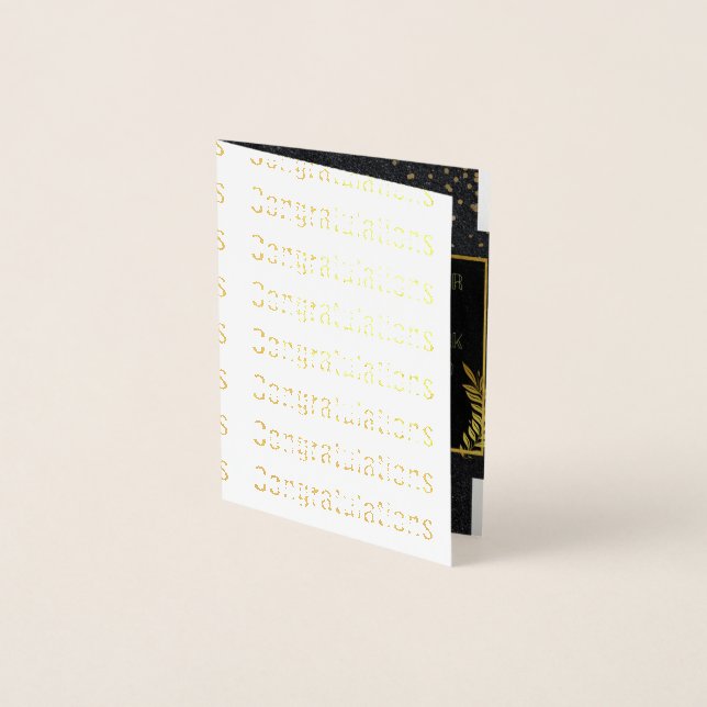 Carte Dorée Célébrer votre succès (Devant)