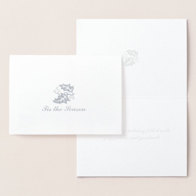 Carte Dorée C'Est La Saison Silver Foil (Affichage)