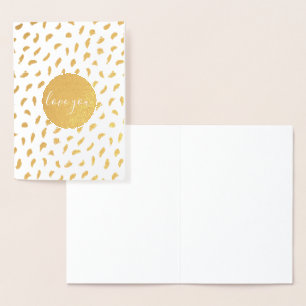 Carte Dorée Chic Gold Glam Circle Vous Aimez