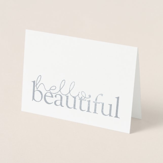 Carte Dorée Citations d'amour IV | Bonjour belle (Devant)