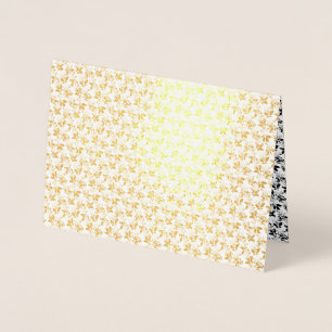 Carte Dorée Conception florale Vingt et un