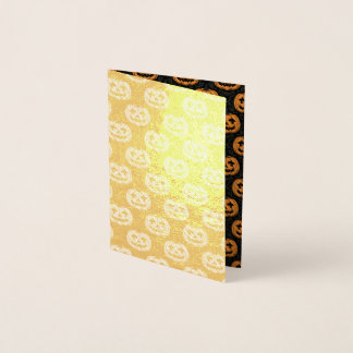 Carte Dorée Crâne de citrouille