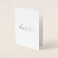 Danke Merci allemand Brush Script élégant