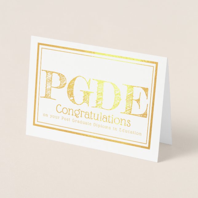 Carte Dorée Diplôme d'études supérieures en éducation (Devant)