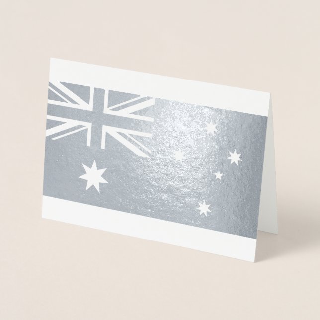 Carte Dorée Drapeau australien (Devant)