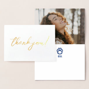 Carte Dorée Eastern Illinois Panthers Empreinte de patte & EIU