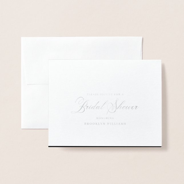 Carte Dorée Élégante Fête des mariées de calligraphie noire Ar (Devant avec enveloppe)