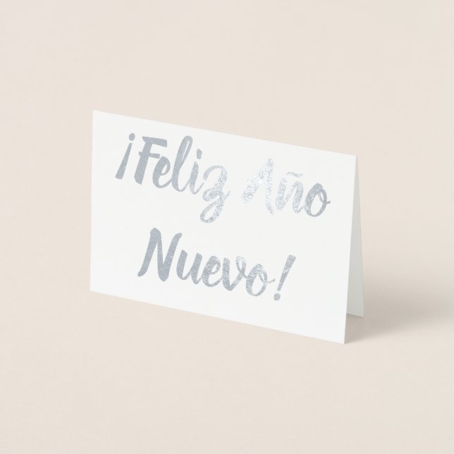 Carte Dorée ¡Feliz Año Nuevo ! (Devant)