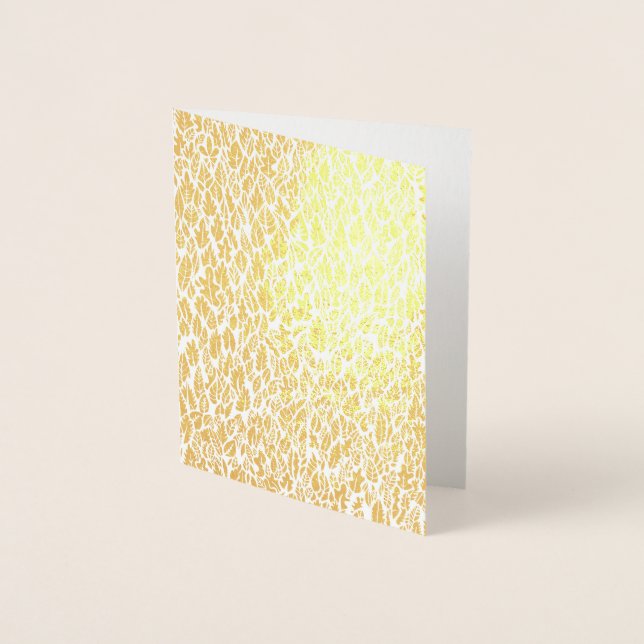 Carte Dorée Feuille d'or (Devant)