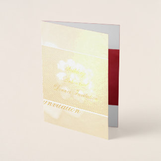 Carte Dorée Fiche d'invitation pour le dîner de répétition mar