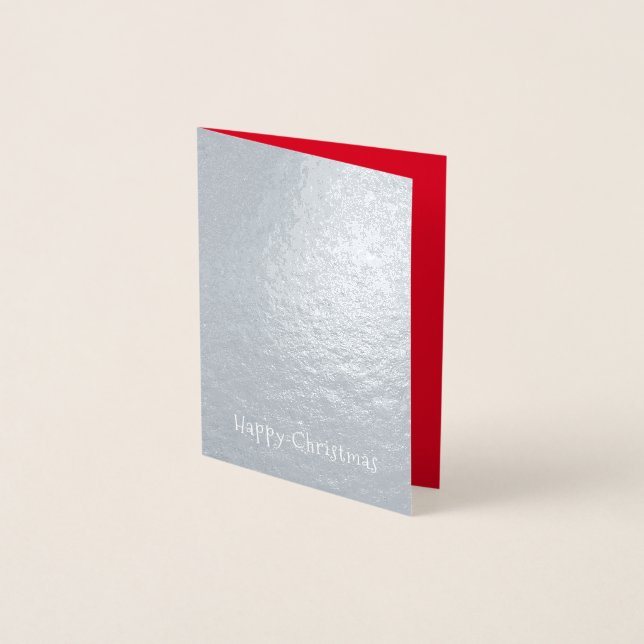 Carte Dorée Flèche de neige blanche graphique de l'arbre de No (Devant)