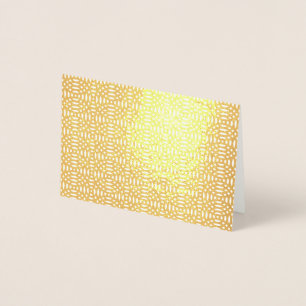 Carte Dorée formes circulaires motif transparent