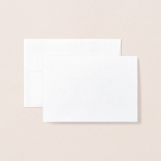 Carte Dorée Gold Foil Star de David Blank Personnaliser Person (Devant avec enveloppe)