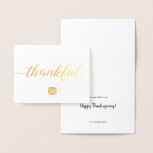 Carte Dorée Gold Metallful Company Thanksgiving