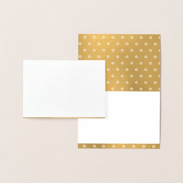 Carte Dorée Gold Star de David Blank Personnalisé Luxe (Affichage)