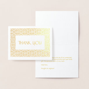 Carte Dorée Golden Elegance All Occasion "Merci" Note