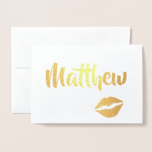 Carte Dorée Golden Glam Kissy Lips