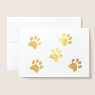 Carte Dorée Golden Paws