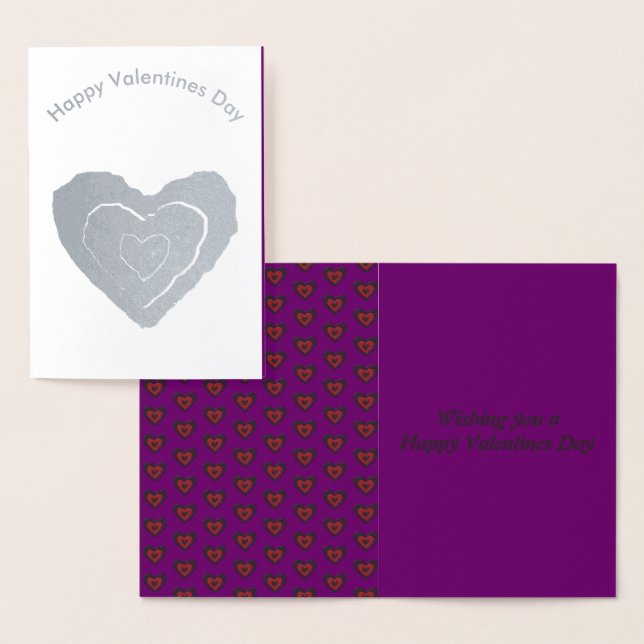Carte Dorée Gothique Melting Love Heart Foil Card (Affichage)