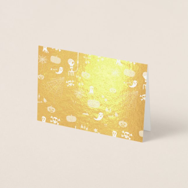 Carte Dorée Halloween (Devant)