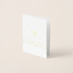 Carte Dorée Je préfère forger un marteau forge forge forge for