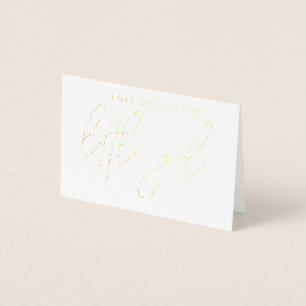 Carte Dorée Je serai toujours votre jeune mariée de petite