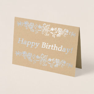 Carte Dorée Joyeux anniversaire !