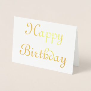Carte Dorée Joyeux anniversaire