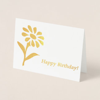 Carte Dorée Joyeux anniversaire !