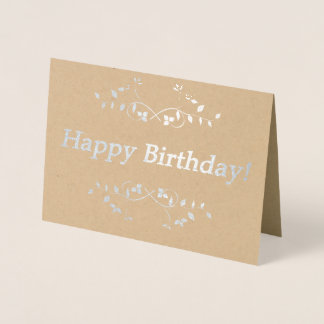 Carte Dorée Joyeux anniversaire !