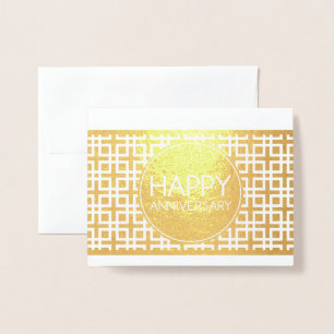 Carte Dorée Joyeux anniversaire CinderStripe