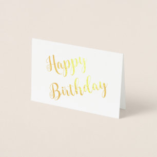 Carte Dorée Joyeux anniversaire occasion spéciale Salutation p