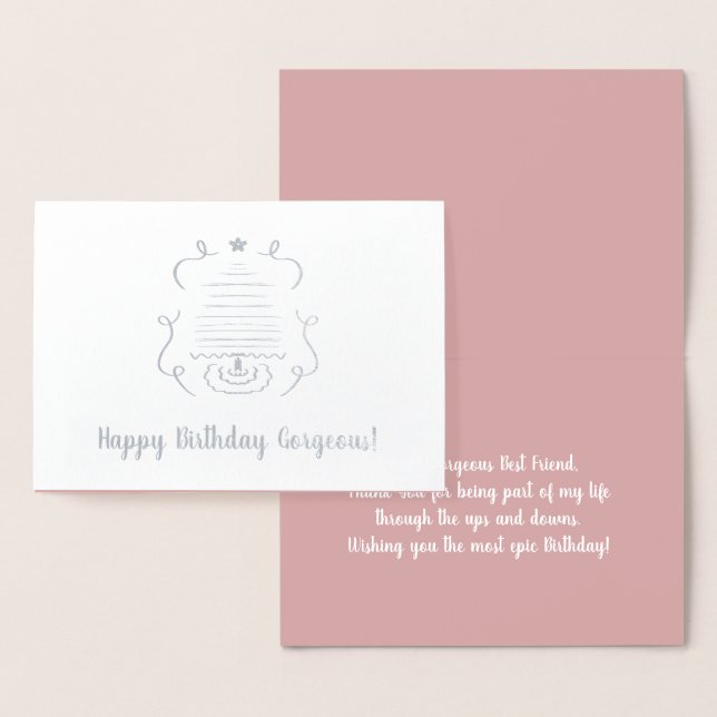 Carte Dorée Joyeux Noël Arbre Art Anniversaire Real Foil Card (Affichage)