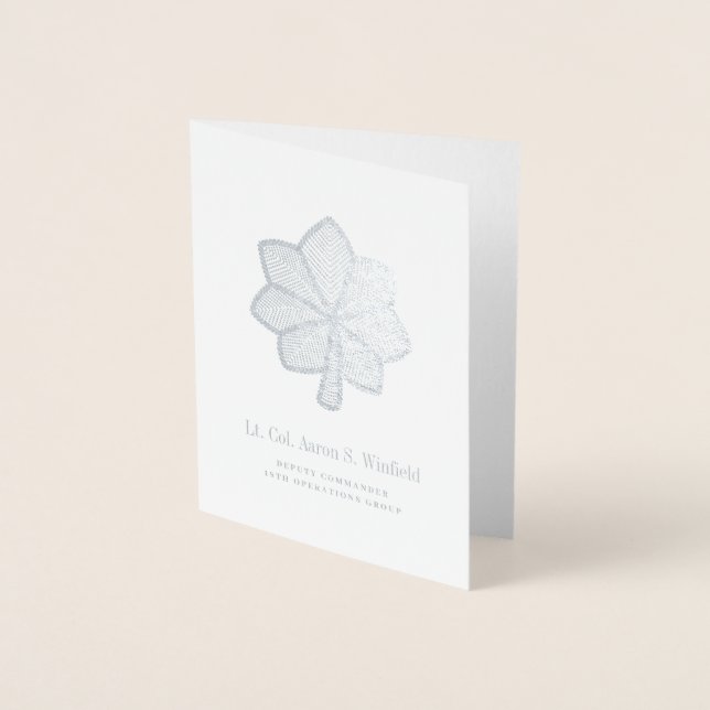 Carte Dorée Lieutenant-colonel (Devant)