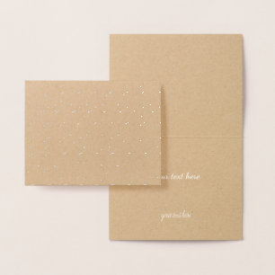 Carte Dorée Lignes d'onde Abstraites modernes en argent or sim