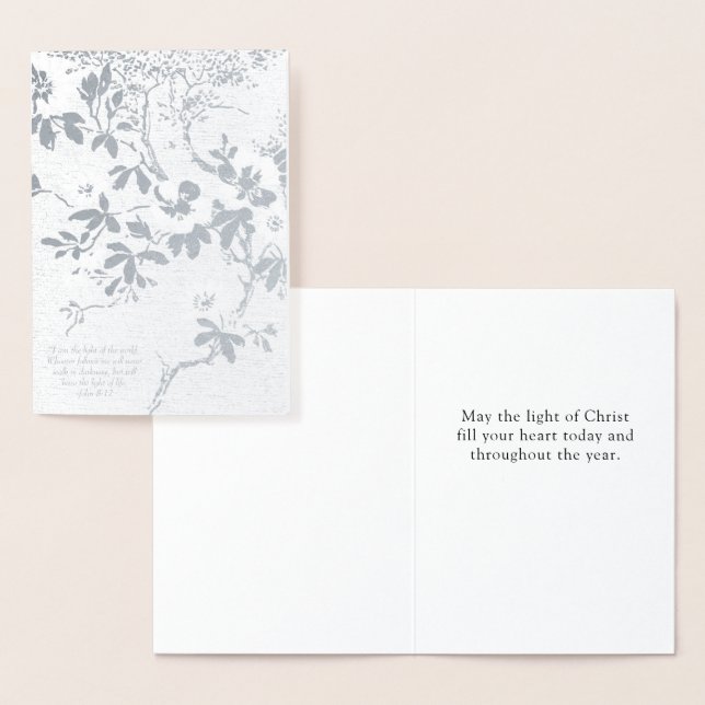 Carte Dorée Lumière chrétienne du Christ (Affichage)