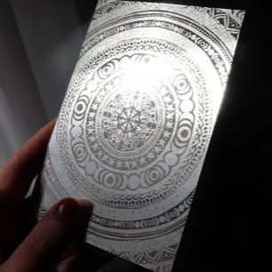 Carte Dorée Lune Enfant Mandala Triple Lune Sorcière