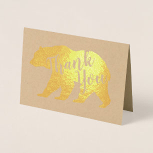 Carte Dorée Mama Bear Baby shower Woodland Lodge