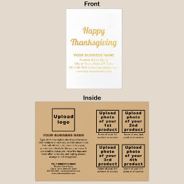 Carte Dorée Marque commerciale Brown sur Thanksgiving